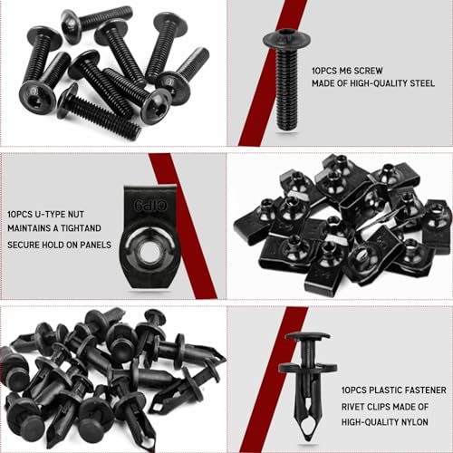 Xislet UTV Fender Clips Set With Rivets 7661855 - Image 2
