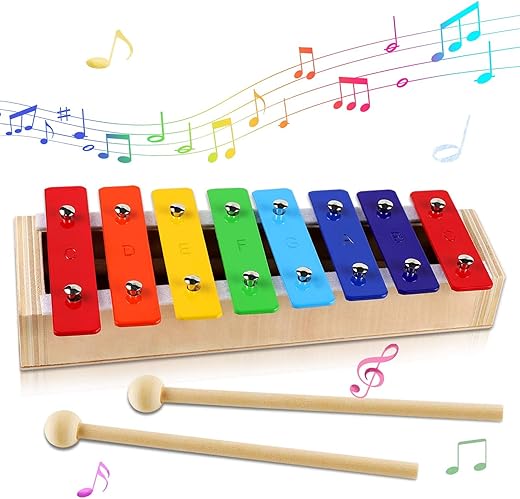 LOOIKOOS Xylophone For Kids With Mallets