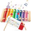 LovesTown Xylophone For Kids, Wooden Musical Toy