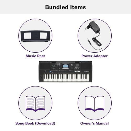 YAMAHA 61-Key Touch-Sensitive Portable Keyboard PSRE473 - Image 5