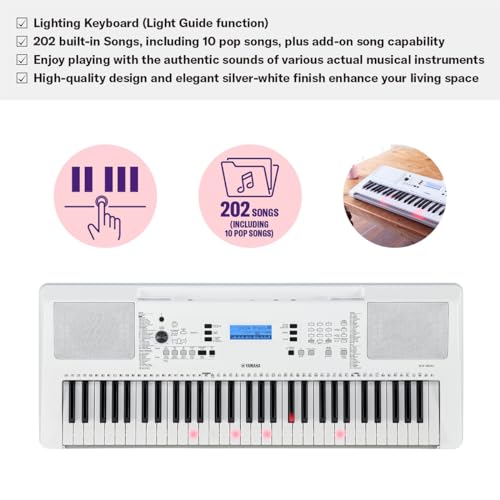 YAMAHA EZ300 61-Key Portable Keyboard With Lighted Keys - Image 4