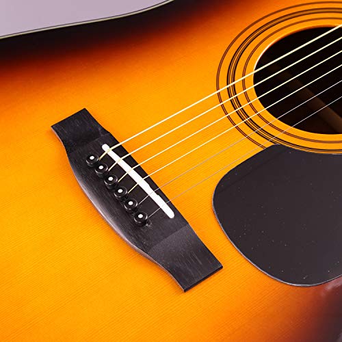 YAMAHA F325D Acoustic Guitar, Tobacco Sunburst - Image 5