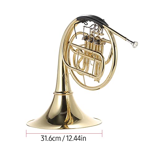 YDuupxe French Horn Brass Gold Lacquer - Image 3