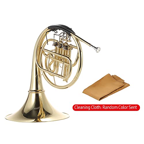 YDuupxe French Horn Brass Gold Lacquer - Image 5