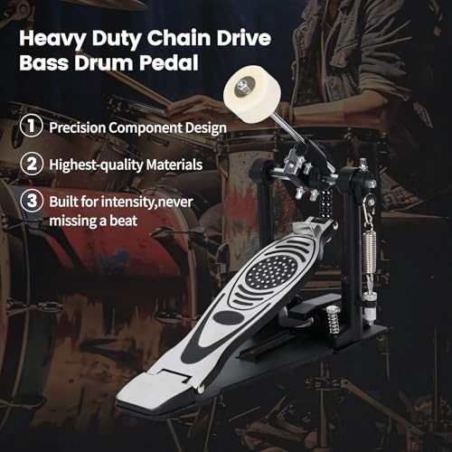 Yeasoul Bass Drum Double Chain Pedal Hammer - Image 2
