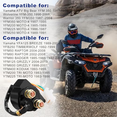Yerbay Starter Solenoid Relay For Yamaha YFM350 Warrior - Image 5