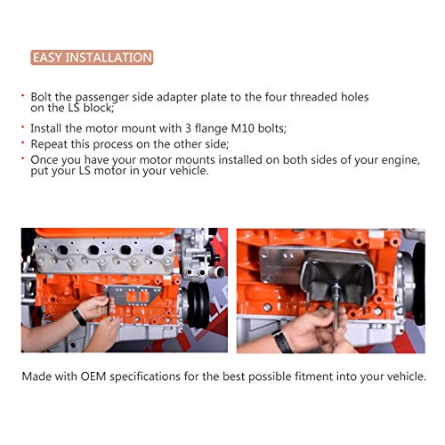 Yoursme LS Swap Motor Mount Adapter Plates - Image 2