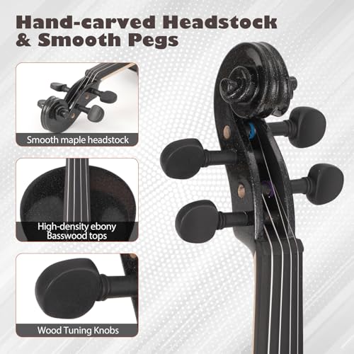 ZEFF Violin For Kids & Beginners, Size 1/2 - Image 3