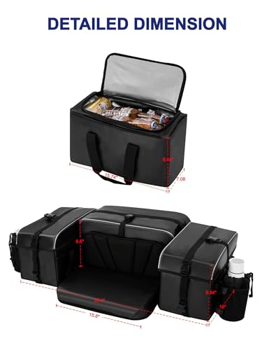 ZIDIYORUO ATV Rear Storage Bag With Cooler - Image 5