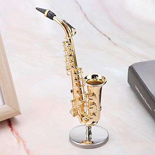 ZJchao Gold Plated Mini Alto Saxophone Ornament - Image 4