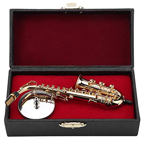 ZJchao Gold Plated Mini Alto Saxophone Ornament - Image 5