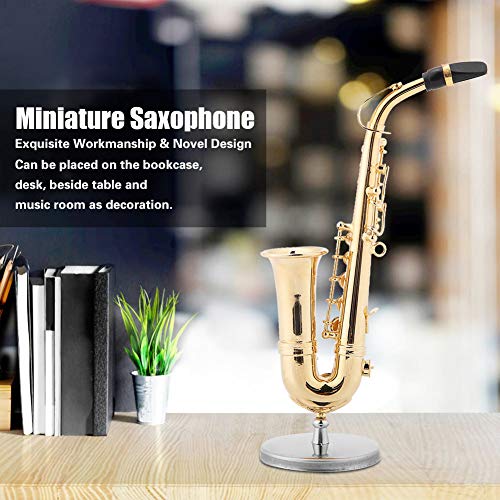 ZJchao Gold Plated Mini Alto Saxophone Ornament - Image 2