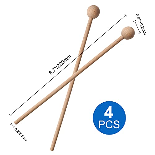 Zorveiio Percussion Sticks Xylophone Glockenspiel Mallets - Image 2