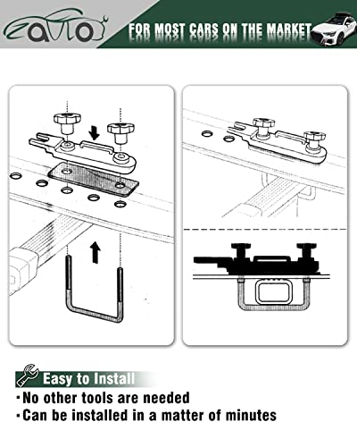 ZQULOYO Universal Stainless Steel Roof Box U-Bolt Clamps - Image 4