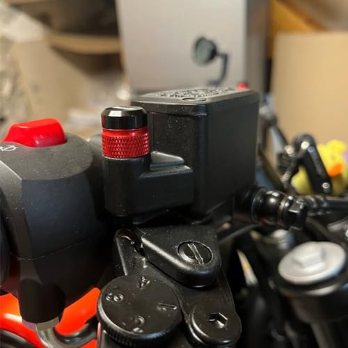 ZYAKOMO Red CNC M10x1.25 Motorcycle Mirror Plugs - Image 4