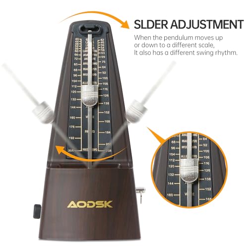 AODSK Mechanical Metronome Black Universal For Instruments - Image 3