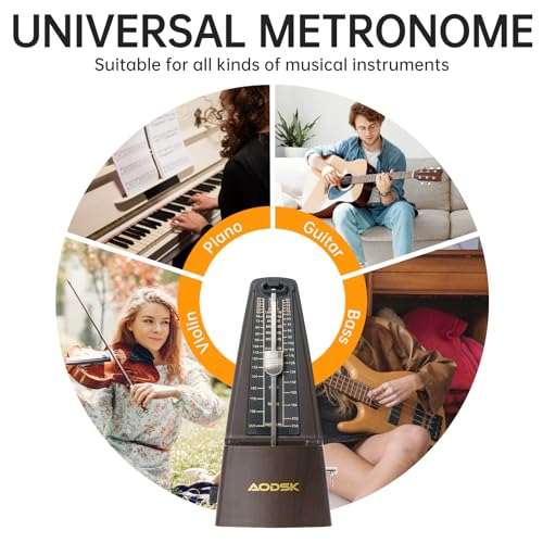 AODSK Mechanical Metronome Black Universal For Instruments - Image 5