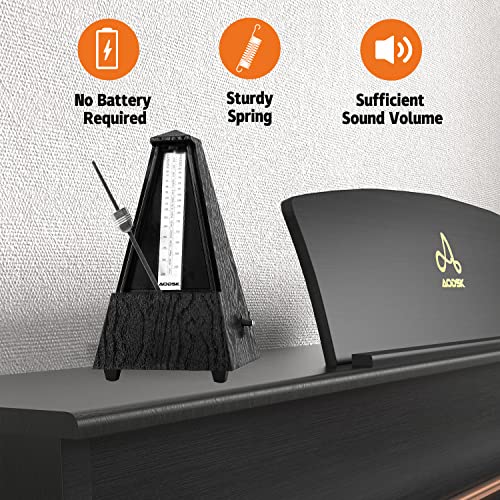 AODSK Mechanical Metronome Black Universal For Instruments - Image 3