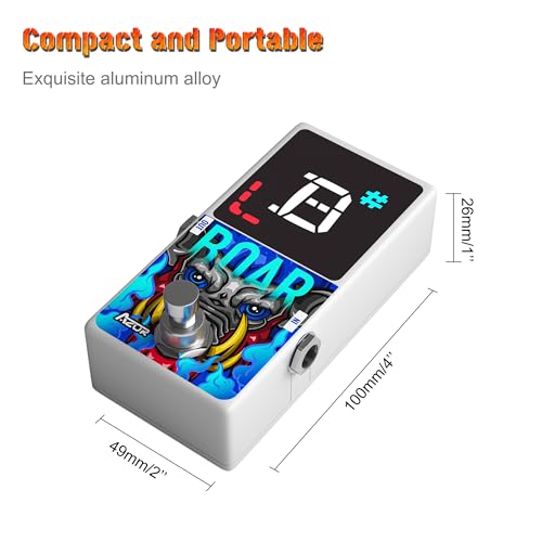 AZOR Deluxe Chromatic Guitar Tuner Pedal AP512 - Image 3