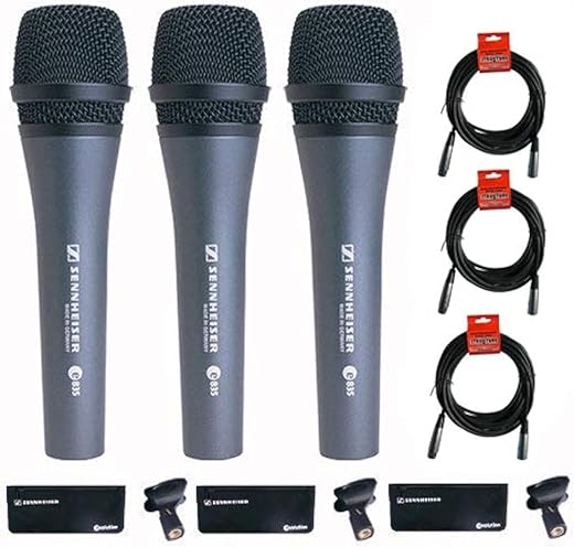 Sennheiser E 835 Dynamic Vocal Stage Microphone Bundle