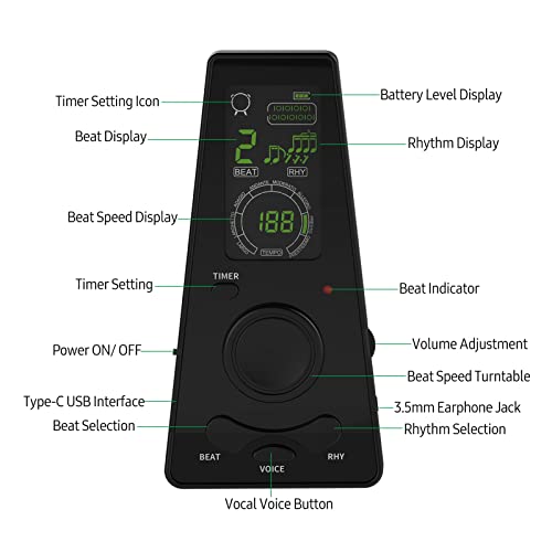 ERYUE Digital Metronome With Timer And Control - Image 4