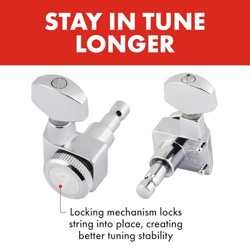 Fender Locking Guitar Tuners, Polished Chrome, Set of 6 - Image 2