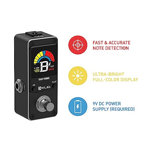 KLIQ Music Gear TinyTune Tuner Pedal for Guitar and Bass - Image 3