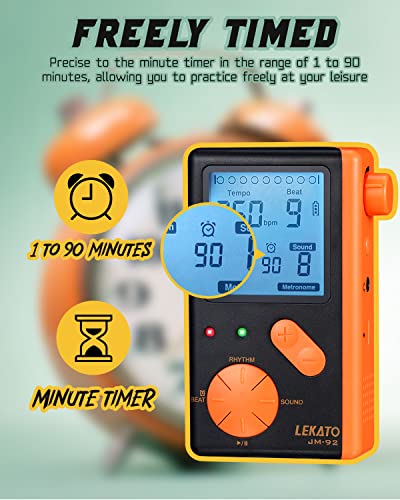 LEKATO Digital Metronome With Timer & Tones - Image 3