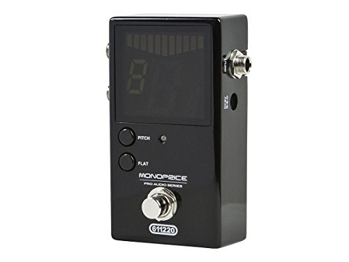 Monoprice Chromatic Pedal Tuner - Black, Stage Right - Image 2