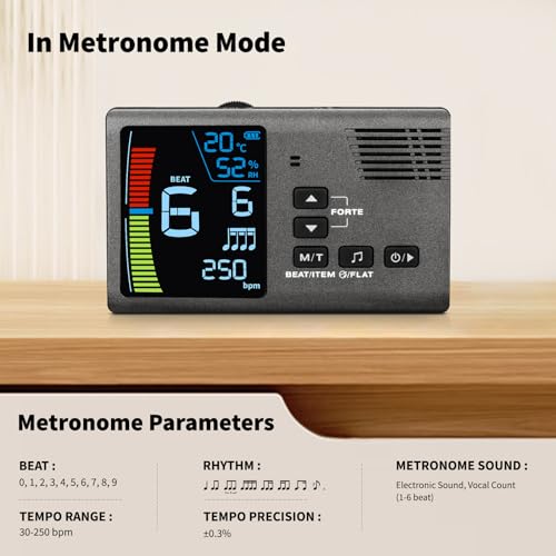 POGOLAB Rechargeable 5 In 1 Digital Metronome Tuner - Image 3