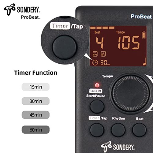 Sondery Digital Metronome With Timer And Vocal Counting - Image 5