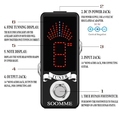 SOOMME Guitar Tuner Pedal With LCD Display - Image 3