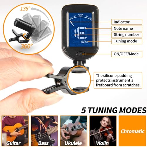Sound harbor Clip On Tuner 3 Pack For Instruments - Image 5