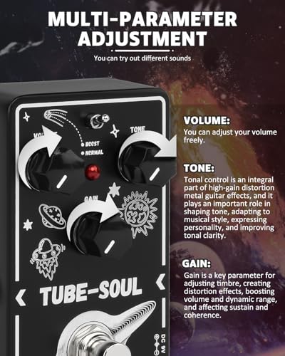 STRICH Tube Overdrive Distortion Pedal, Compact Mini - Image 4