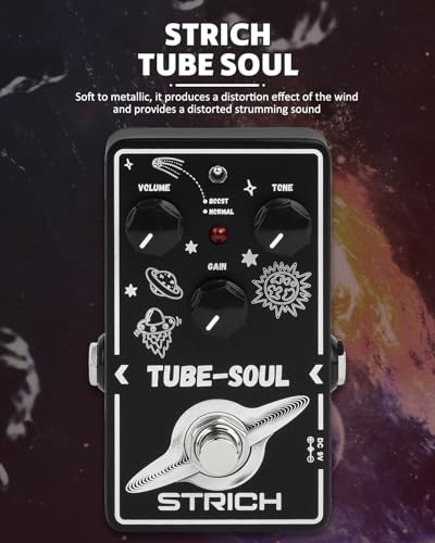 STRICH Tube Overdrive Distortion Pedal, Compact Mini - Image 2