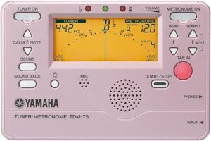 YAMAHA Tuner Metronome Platinum Pink TDM-75PP