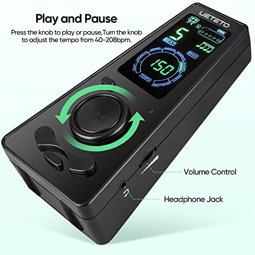 Ueteto Digital Metronome With Timer And Display - Image 4