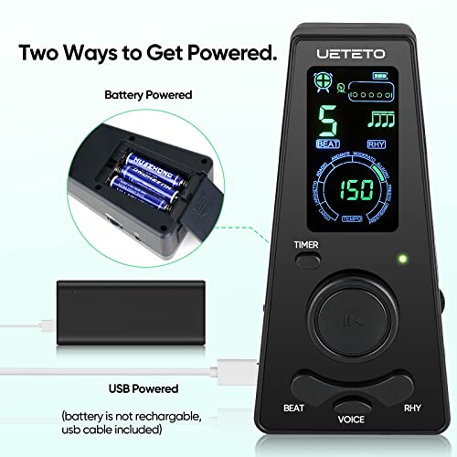 Ueteto Digital Metronome With Timer And Display - Image 5
