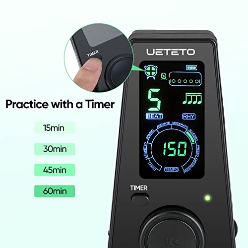 Ueteto Digital Metronome With Timer And Display - Image 2