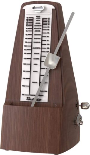 Ueteto Wood Grained Mechanical Metronome Tower Design