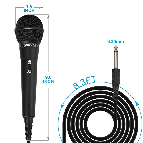 YIOWNER Karaoke Handheld Microphone With Cable - Image 4