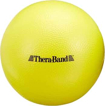 THERABAND Mini Ball, Small Exercise Ball for Yoga, Pilates, Abdominal Workouts, Shoulder Therapy, Core Strengthening, At-Home Gym & Physical Therapy Tool
