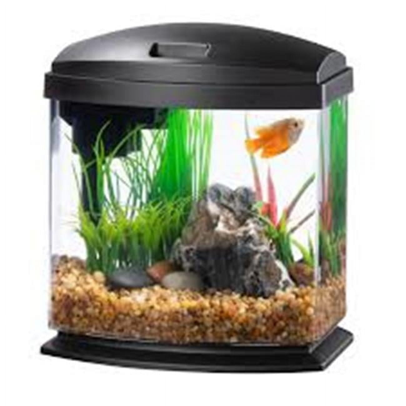Aqueon Products 1 gal Aqueon Mini Bow LED Smartclean Kit, Black