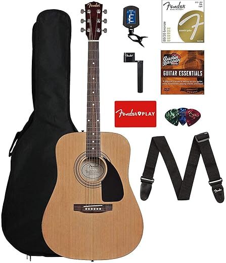 Fender 0950816021-COMBO-DLX Acoustic Guitar Bundle