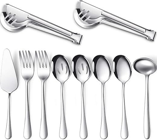Patelai 10-Piece Dishwasher Safe Serving Utensils