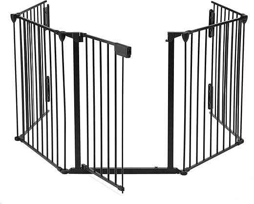AUXSOUL 118″ Wide Baby Gate Metal Safety Playpen