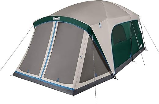 Coleman 12-Person Weatherproof Camping Tent with Porch
