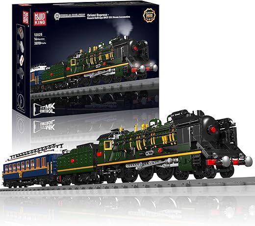 Mould King 12025 Train Building Blocks Set With LED Lights