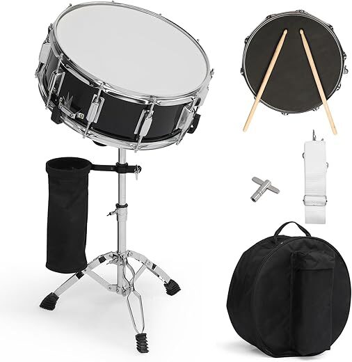 Ktaxon 14 x 5.5 Inches Snare Drum Kit