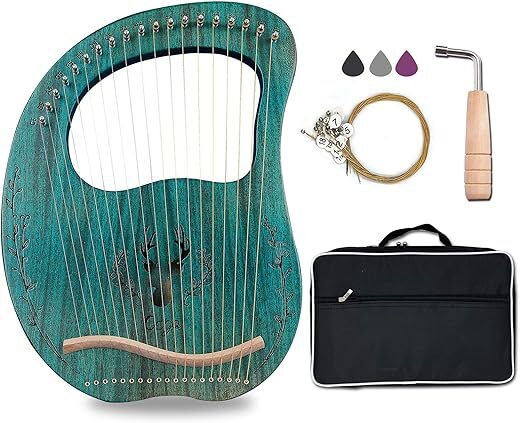 Aogbra 19-String Lyre Harp With Bag